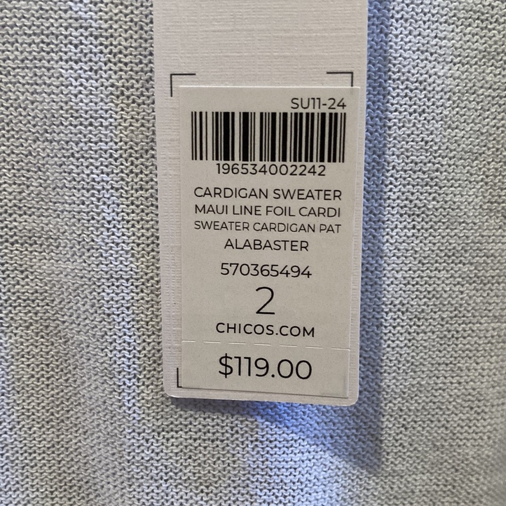 NWT Chico’s cardigan - Picture 5 of 8